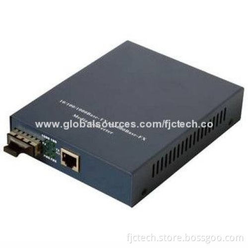 Gigabit 10/100/1,000M RJ-45 Fiber-optic Media Converters